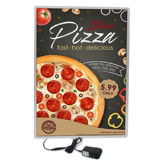 Led backlight poster