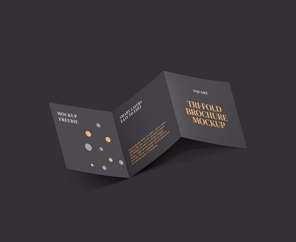 Zigzag Brochure – Black & Gold