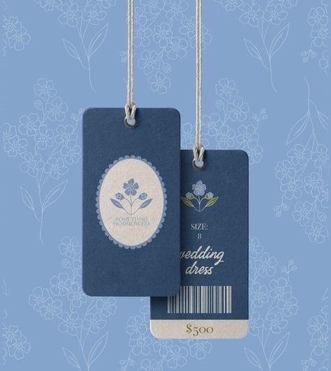 Wedding Dress Clothing Tag