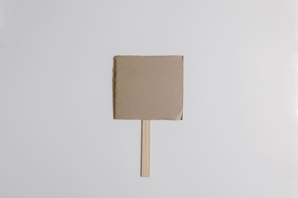 Handheld Sign on Stick