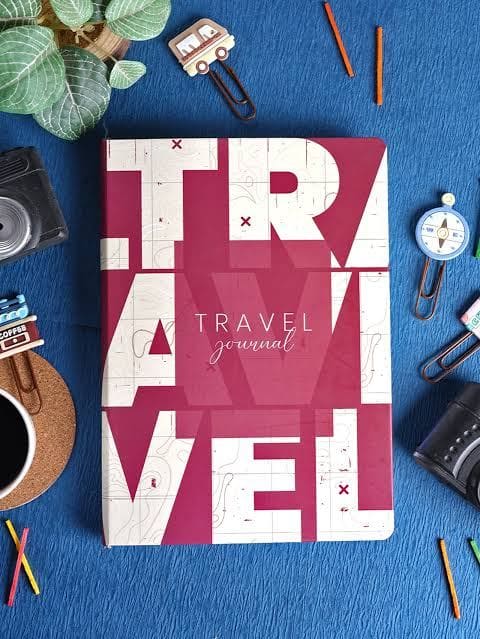 Travel Journal Flat-Lay