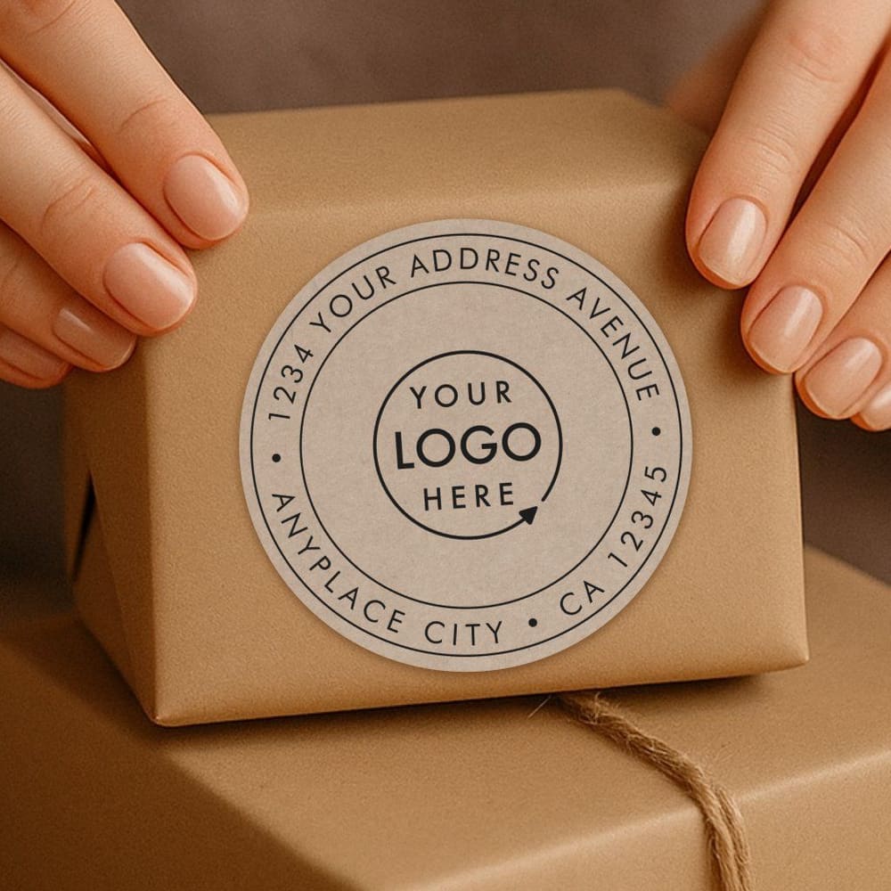 Kraft Return Address Label