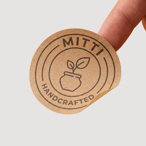 Mitti Handcrafted Kraft Label