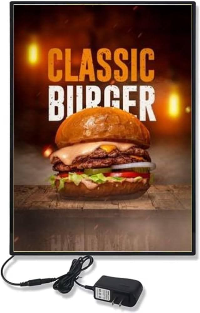 LED Poster – Classic Burger