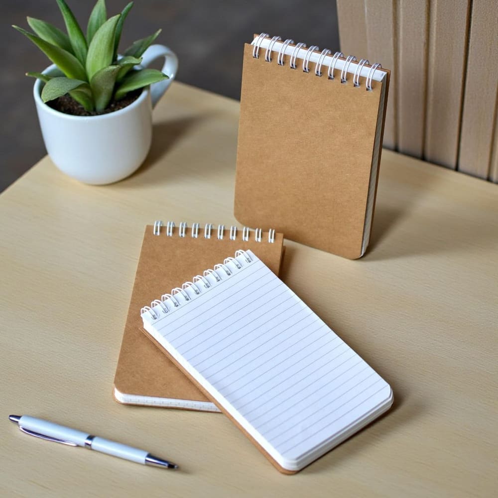 Kraft Notepad – Desk Scene
