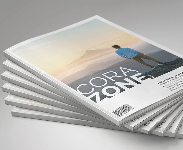 Perfect-Bound Magazine Stack