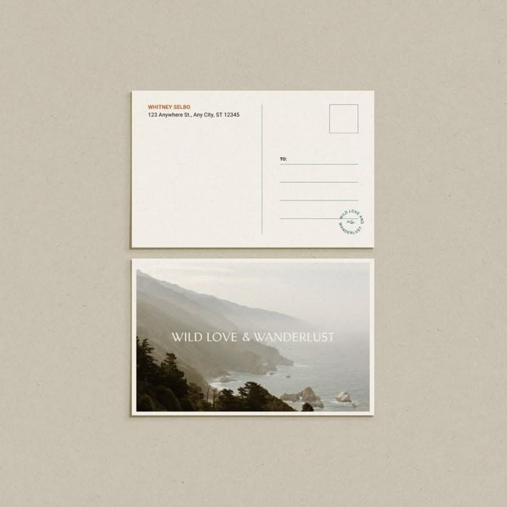Wanderlust Coastal Postcard