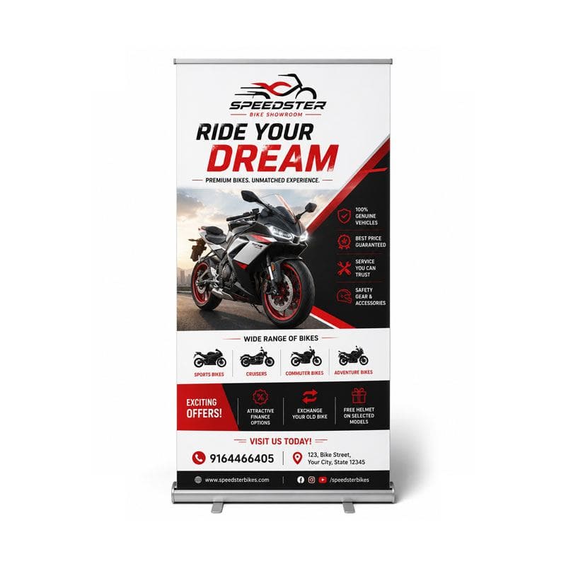 3x6 Ft Rollup Standee