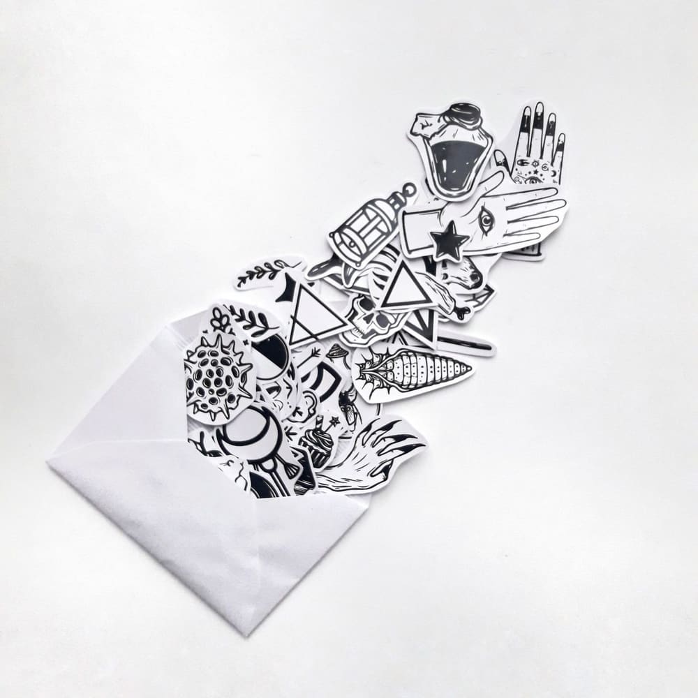 Tattoo-Style Sticker Sheet