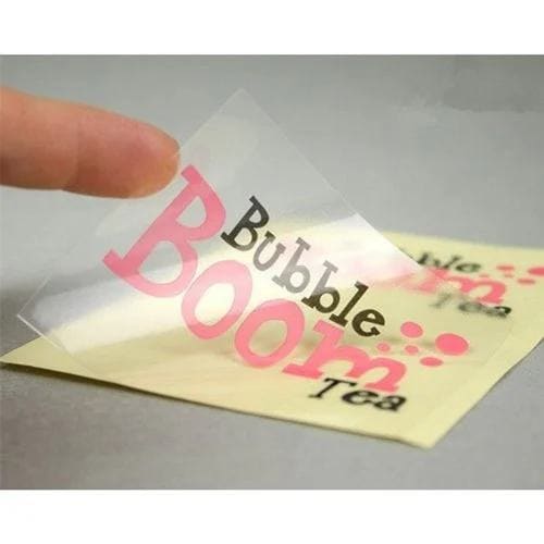 Bubble Tea Transparent Label