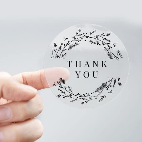 Thank You Transparent Sticker